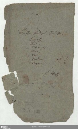 Stimmensatz 1 [Schreiber: Opitz, Johann Siegmund]
