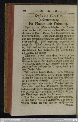 Systema Gratiae. Zusammenhang der Gnade und Ordnung