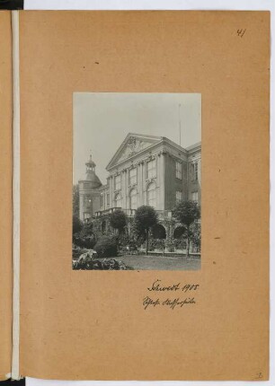 Schloss, Schwedt/Oder: Ansicht von der Wasserseite (aus: Skizzen- und Fotoalbum 29)