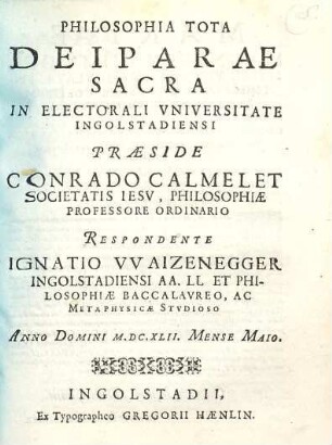 Philosophia tota deiparae sacra
