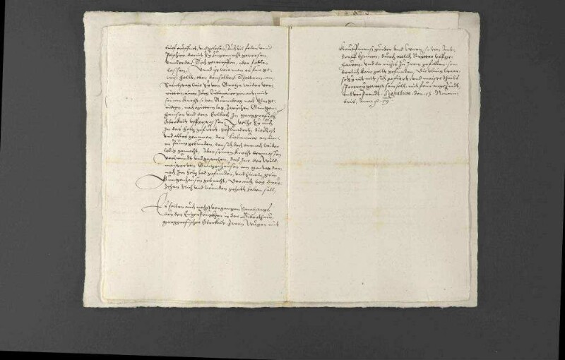 Schriftwechsel zwischen Pfalzgraf Wolfgang und Herzog Christoph von Württemberg wegen Raubüberfällen auf dem Hahnenkamm, Störungen des Landfriedens sowie Auseinandersetzungen um die Herrschaft Heidenheim.