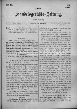 No. 43. 13. November 1878