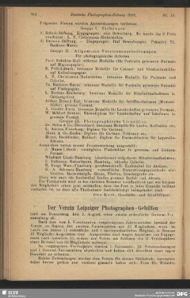 Der Verein Leipziger Photographen-Gehilfen