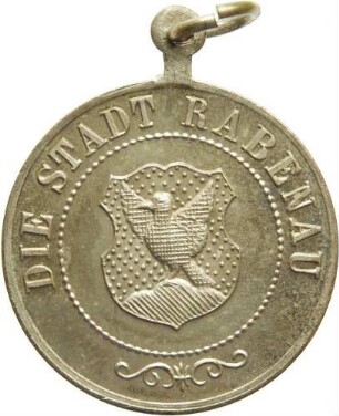 König Albert - Medaille auf das 800-jährige Wettinjubiläum der Stadt Rabenau