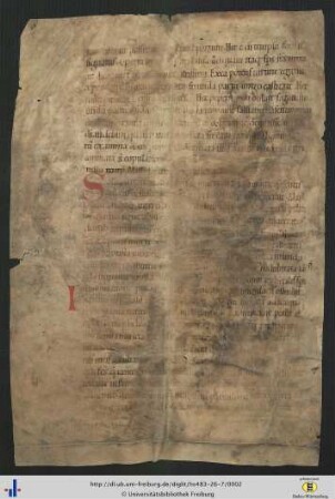 [1v] Sermo de nativitate sancti Johannis baptistae (Anfang).