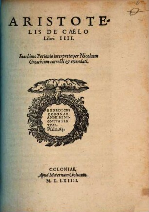 De coelo libri IV