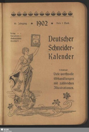 16.1902: Deutscher Schneider-Kalender : auf das Jahr ...