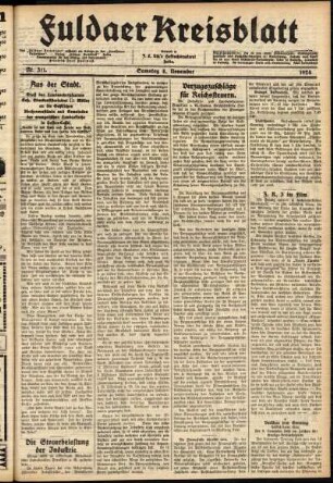 Ausgabe vom Samstag, den 08. November 1924.