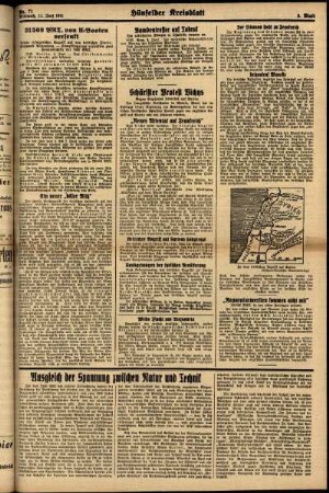Zweite Ausgabe vom Mittwoch, den 11. Juni 1941.