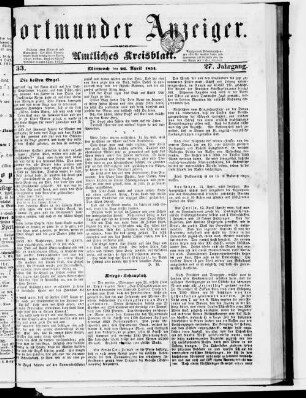 Dortmunder Anzeiger. 1853-1855