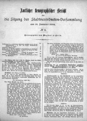 No. 3, 10. Januar 1884