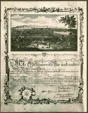 Geleitbrief des Hufschmiedes Johannes Mathaus, 1783