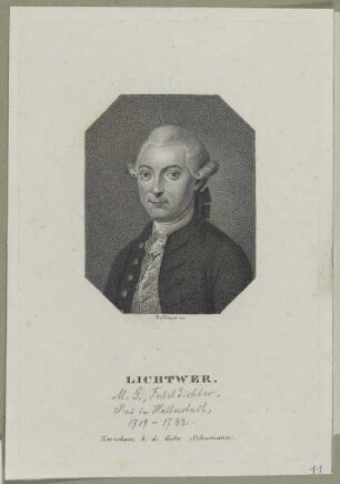 Bildnis des Magnus Gottfried Lichtwer
