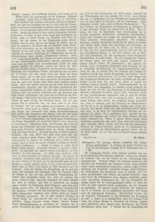 453-454 [Rezension] Berger, Samuel, Les préfaces jointes aux livres de la bible dans les manuscripts de la vulgate