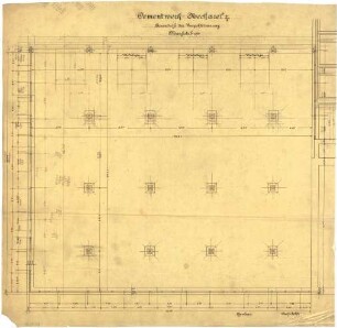 Billing, Hermann; Diedesheim - Neckarelz; Portland - Zementwerke - Vorzerkleinerung (Grundriss)