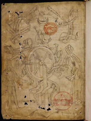 Federzeichnung: Rad der Fortuna (Nachtrag)