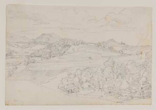 Fernblick auf Monte Serrone und Paliano