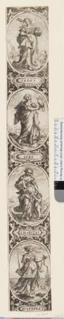 Fides, Spes, Caritas und Justitia