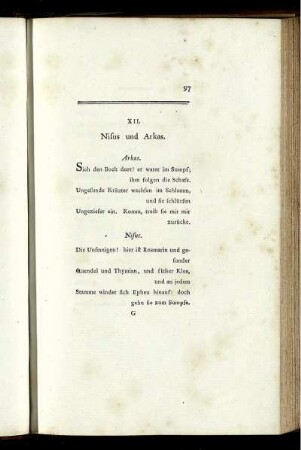 XII. Nisus und Arkas.
