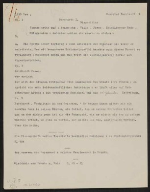Aufzeichnung Nr. 1695-1709