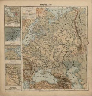 Russland, St. Petersburg u. Umgegend, Wolga Delta, Nördlicher Teil der Halbinsel Krim, Das russische Zentral Quellgebiet