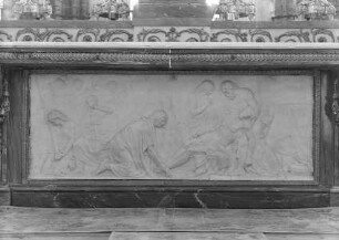 Hauptaltar, Detail: Grablegung Christi
