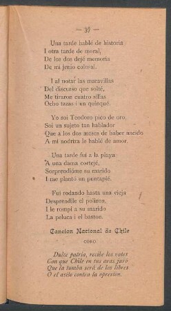 Canción Nacional de Chile
