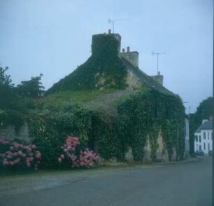 Bretagne. Landhaus. Straßenansicht