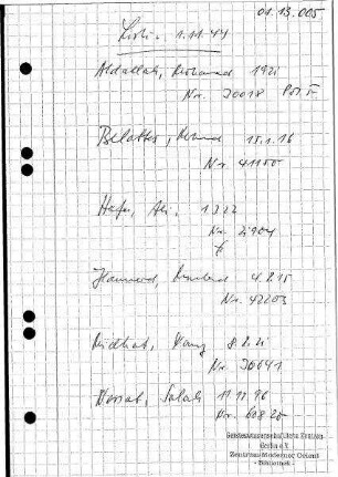 Liste 01.11.1944