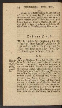 Dritter Titel