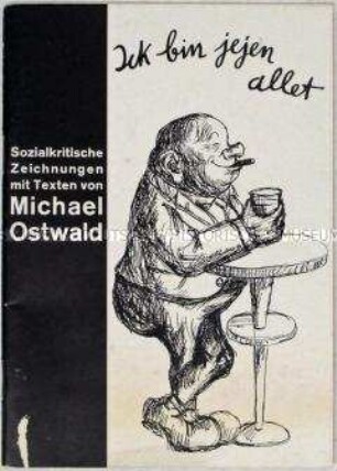 Broschüre mit politischen Karikaturen zum Zeitgeschehen