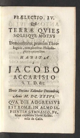 Praelectio IV.