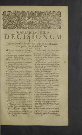[Decisio LXX.] - LXXIV.