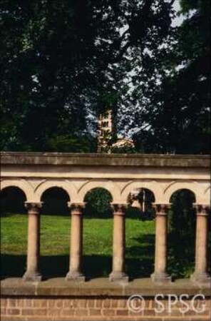 Potsdam, Park Sanssouci, Friedensgarten mit Friedenskirche.