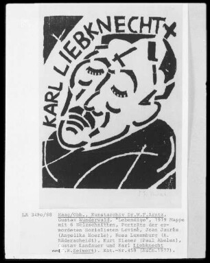 Lebendige, Porträt des Karl Liebknecht