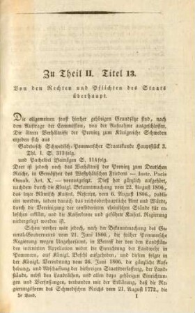 Titel 13. Von den Rechten und Pflichten des Staats überhaupt