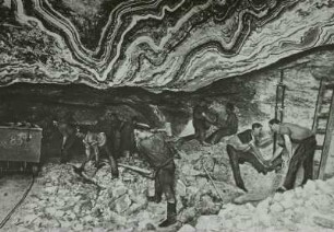 Abbau vor Ort, Kalischacht, um 1914