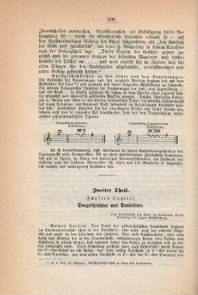 Fünftes Capitel - Tongeschlechter und Tonleitern