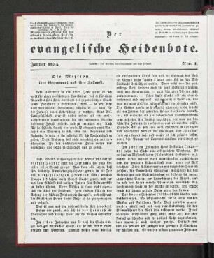 Januar 1855. Nro.1