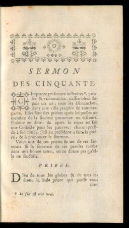 Sermon Des Cinquante