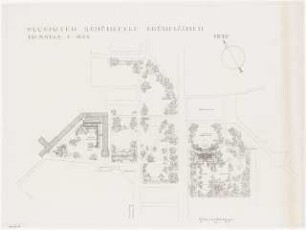 Flughafen Schönefeld Grünflächen: Lageplan mit Bepflanzungen 1:100