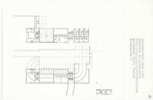 Wohn- und Geschäftshaus am Kaiserdamm, Berlin-Charlottenburg (Diplomarbeit bei Oswald Mathias Ungers): Bank, Wäscherei, Grundrisse