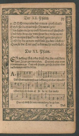 Der XI. Psalm. - Der XX. Psalm.