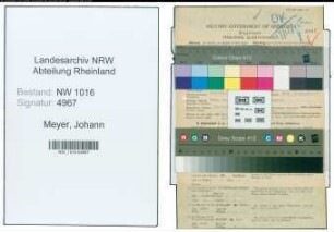 Entnazifizierung Johann Meyer , geb. 07.10.1909 (Arbeiter)
