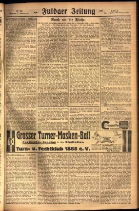 Zweite Ausgabe vom Sonntag, den 27. Februar 1927.