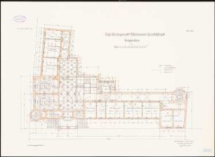 Amtsgericht, Berlin-Weißensee: Grundriss Erdgeschoss 1:100