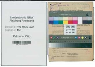Entnazifizierung Otto Ortmann , geb. 19.11.1891 (Metzger)