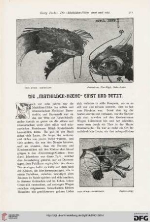 Die "Mathilden-Höhe" einst und jetzt