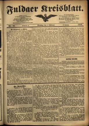Ausgabe vom Dienstag, den 04. Februar 1908.