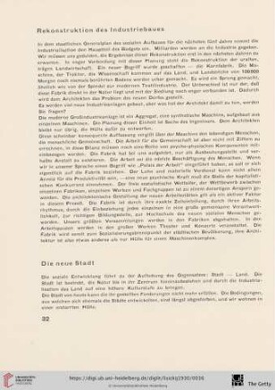 Rekonstruktion des Industriebaues